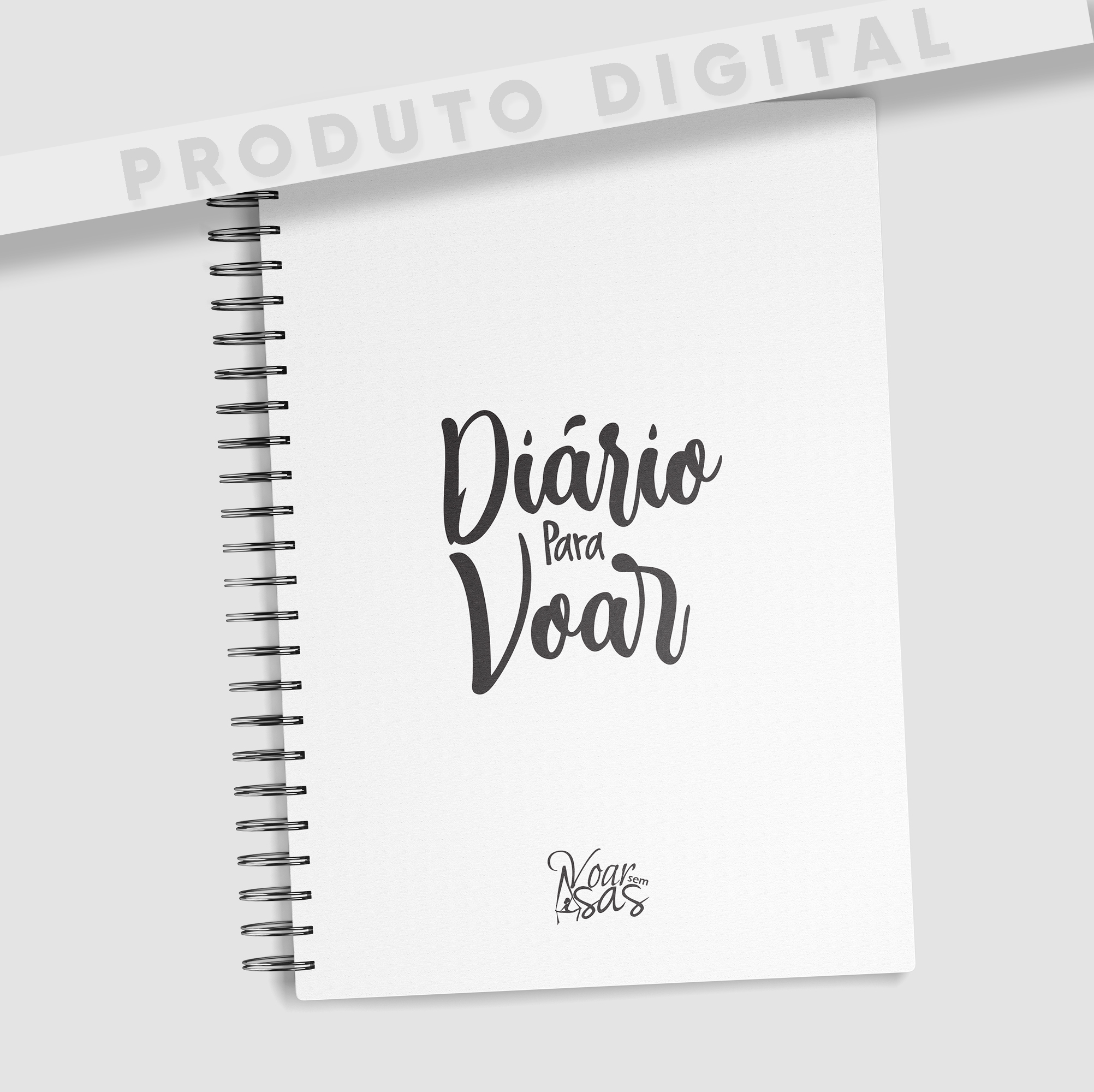 Diário para Voar — Preto e Branco