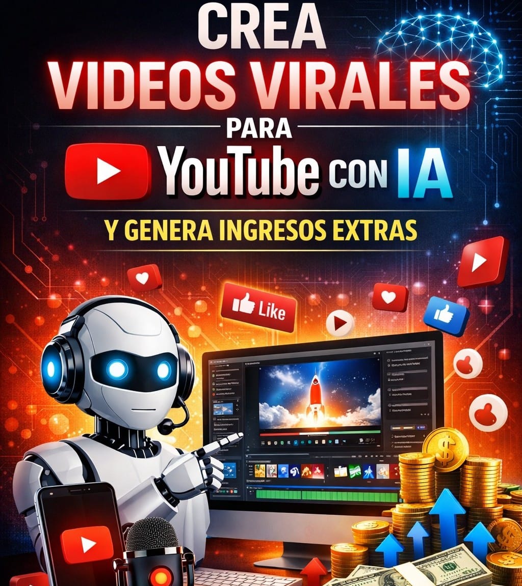 Crea videos virales para YouTube con IA y genera ingresos extras