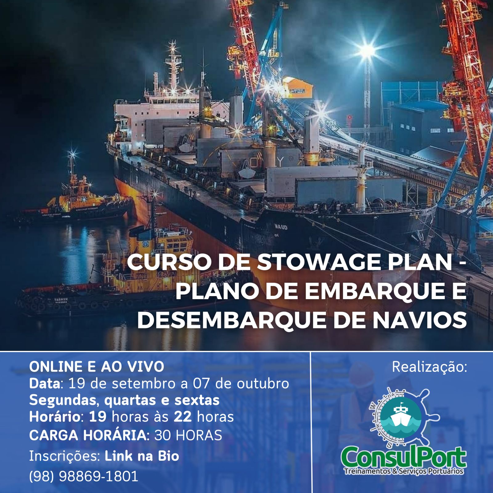 Curso Stowage Plano de Carga e Descarga de Navios Consulport