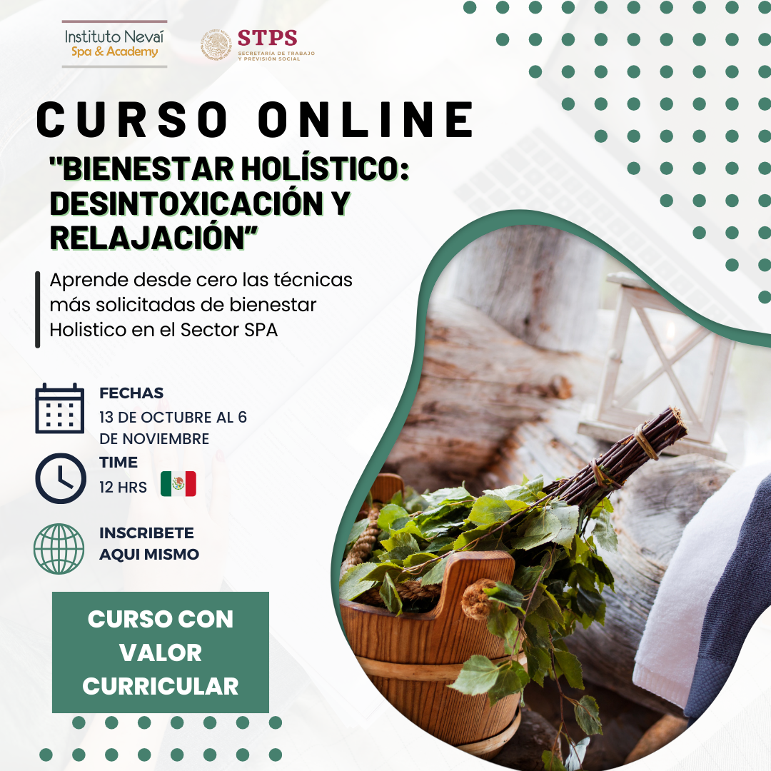 Imagen de portada para Curso online "Bienestar Holístico: Desintoxicación y Relajación" 