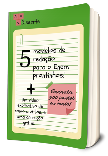Imagem de capa para o Ebook Modelos de redação padrão Enem