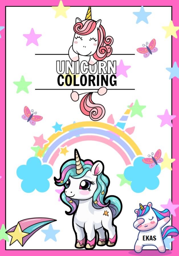 Magical Unicorn Coloring Book for Girls: A Journey of Creativity and ...