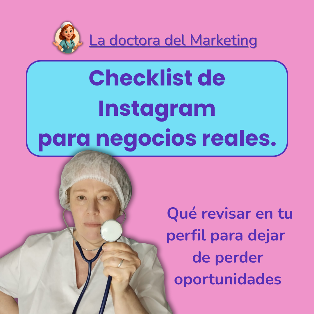 Checklist de Instagram para negocios reales. Qué revisar en tu perf...