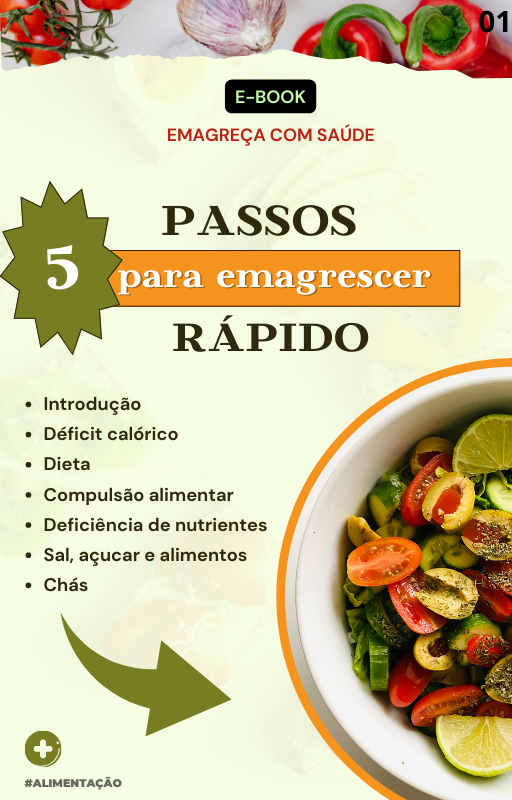 5 PASSOS PARA EMAGRECER RÁPIDO SAUDÁVEL