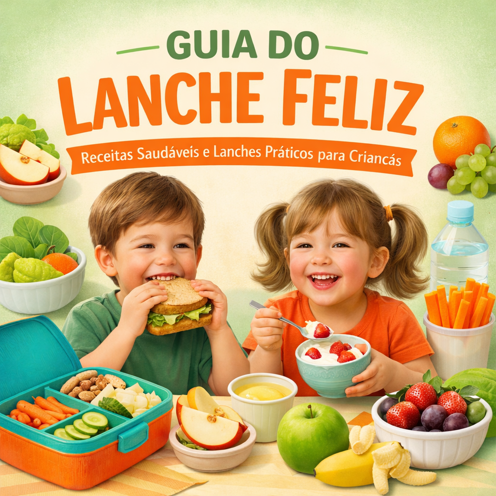 Guia do Lanche Feliz: Receitas Saudáveis e Lanches Práticos para Cr...