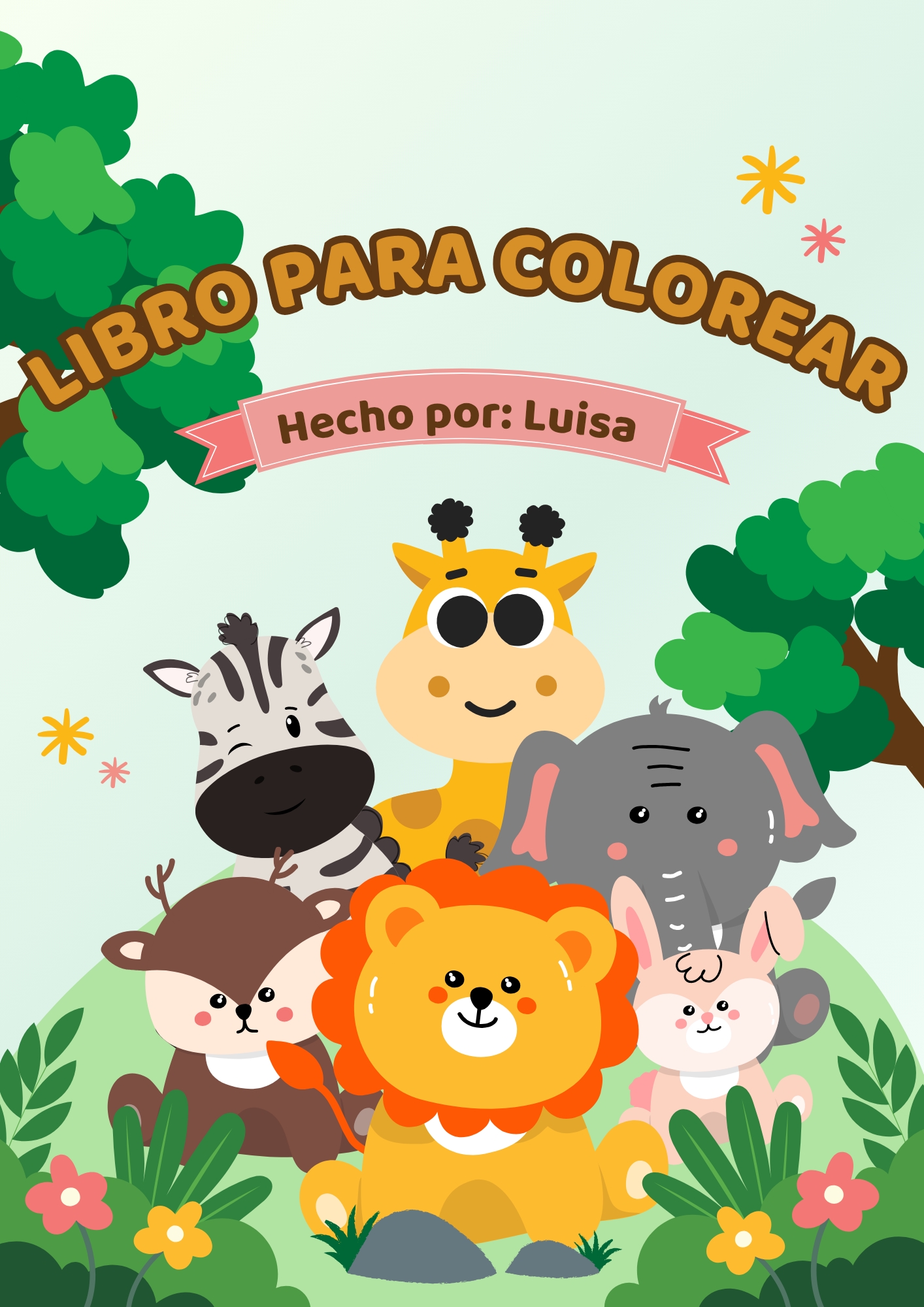 Libro de animales para colorear - Luisa Quevedo Quintero | Hotmart