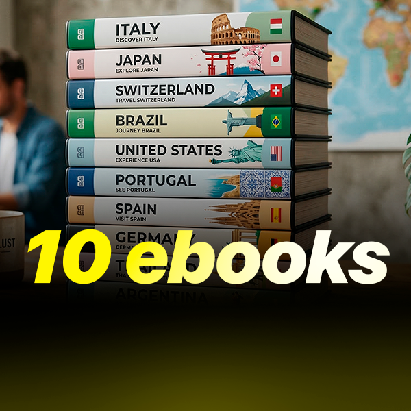 Pack de 10 Ebooks sobre guia pelo mundo mundo - Miguel | Hotmart