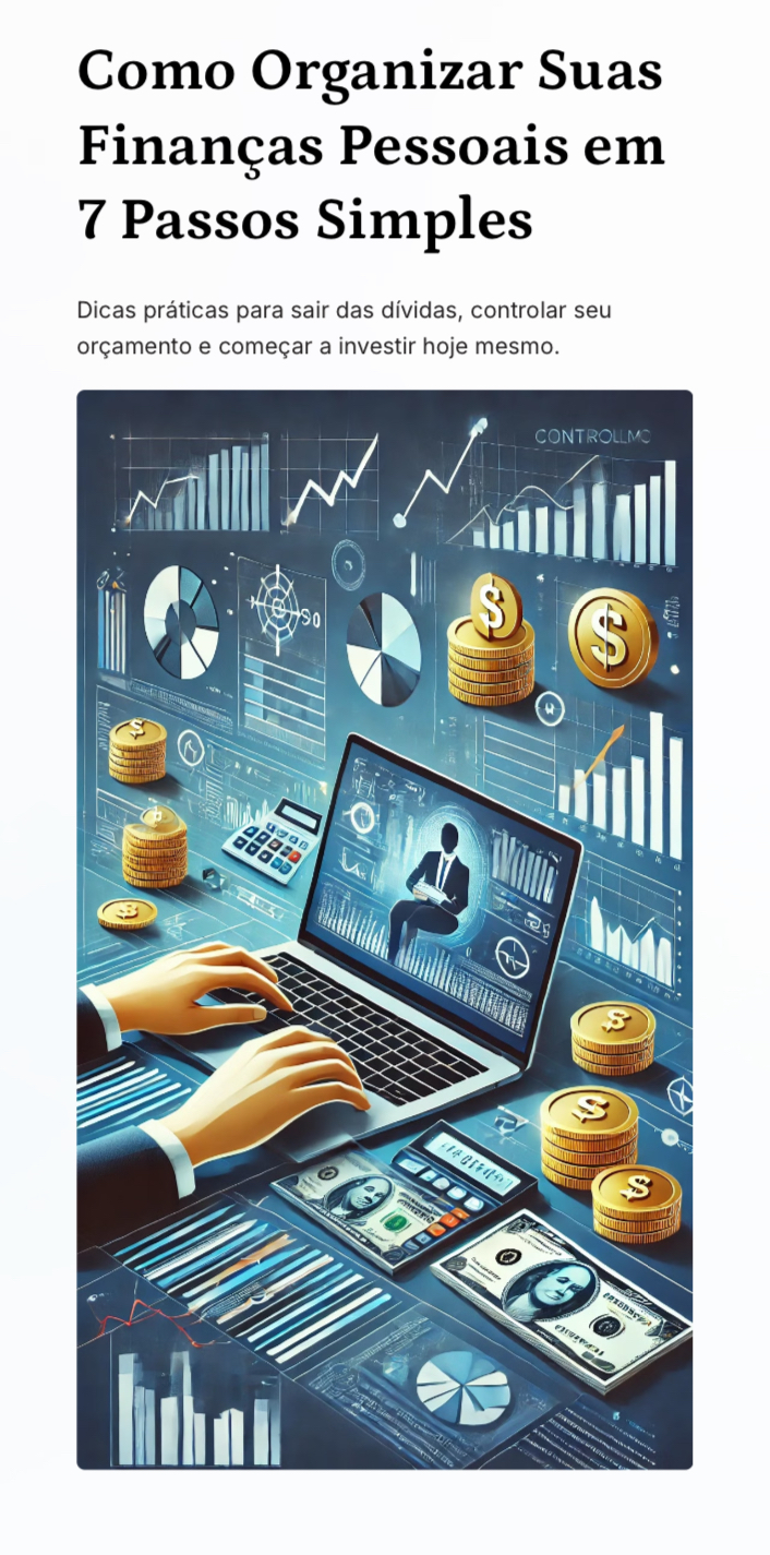 Como Organizar Suas Finanças Pessoais em 7 Passos Simples - Viniciu...