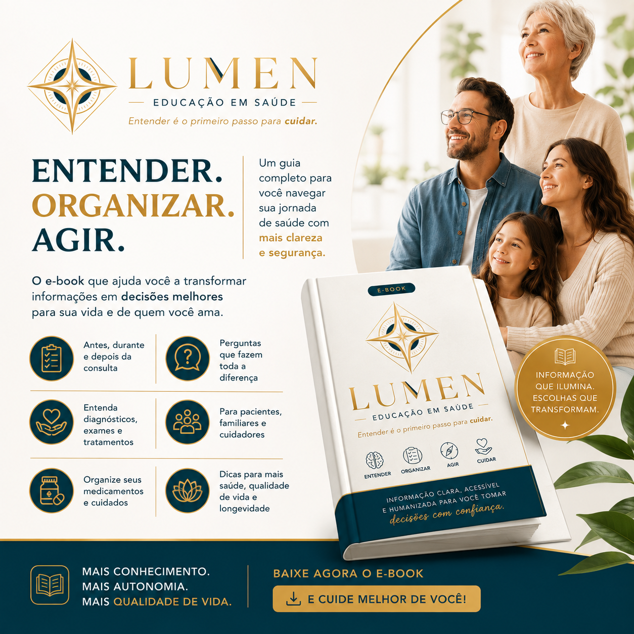 Capa do eBook LUMEN - Educação e Saúde