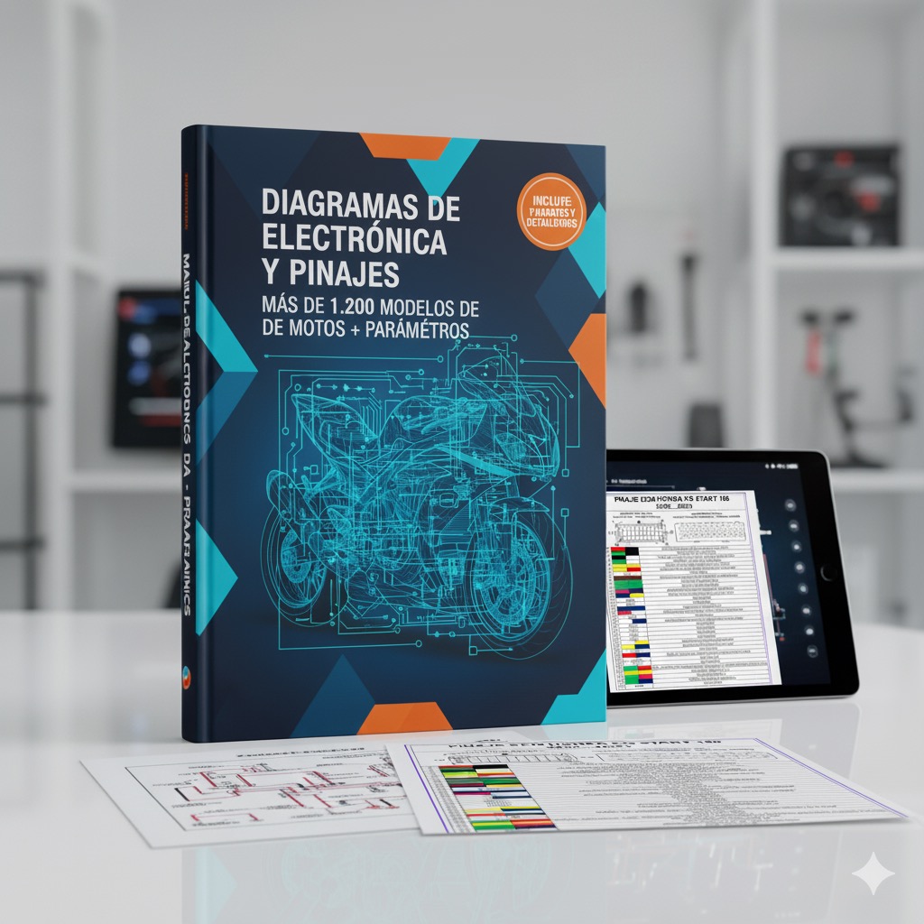 Mega Pack Mecánica de Motos PRO: manual de diagramas de electrónica y pinajes para más de 1.200 modelos de motos