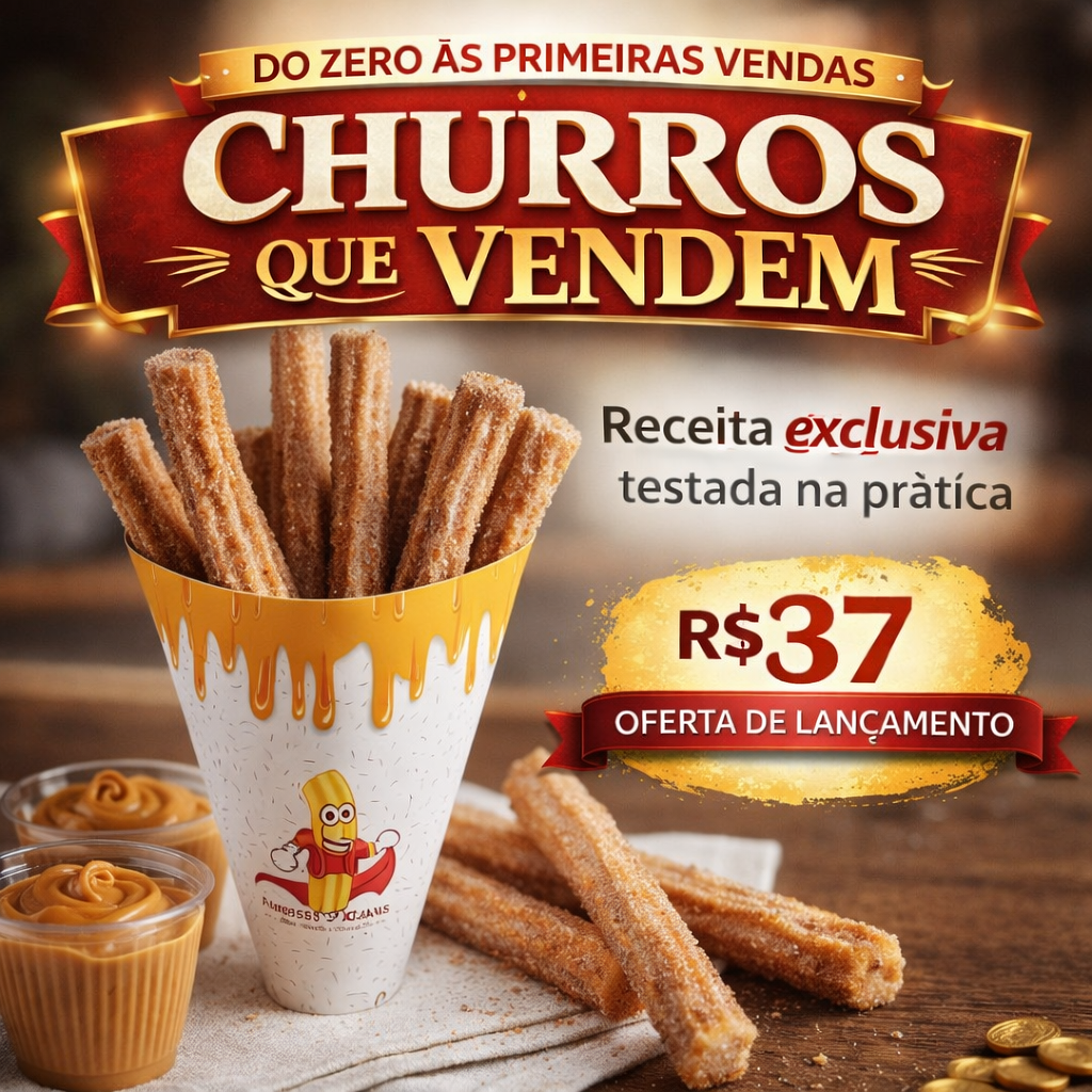 Testada Churros Perfeitos: Receita Testada na Prática - Jéssica Natália cla...