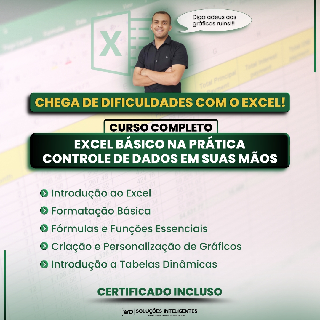 EXCEL BÁSICO NA PRÁTICA: CONTROLE DE DADOS EM SUAS MÃOS