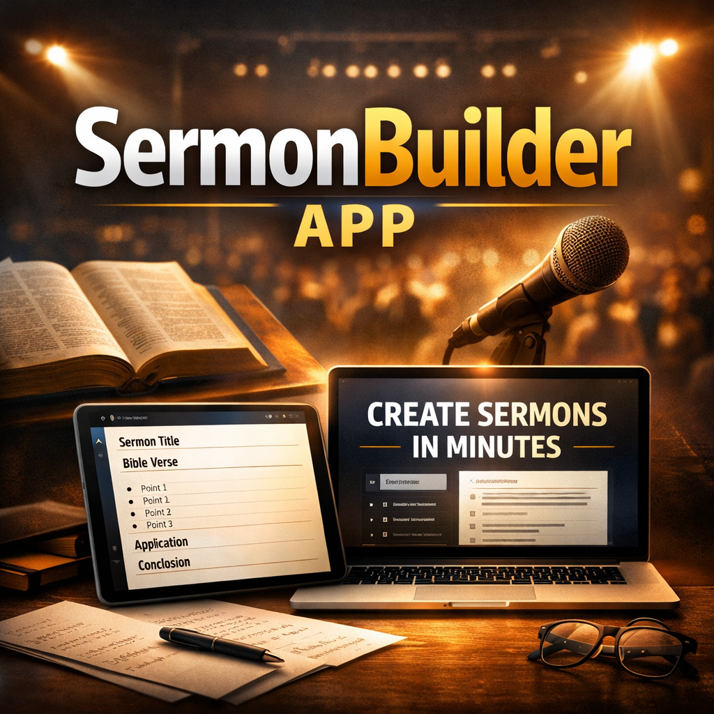 Sermon Library SermonBuilder App – AI Sermon Outline Generator for Pastors