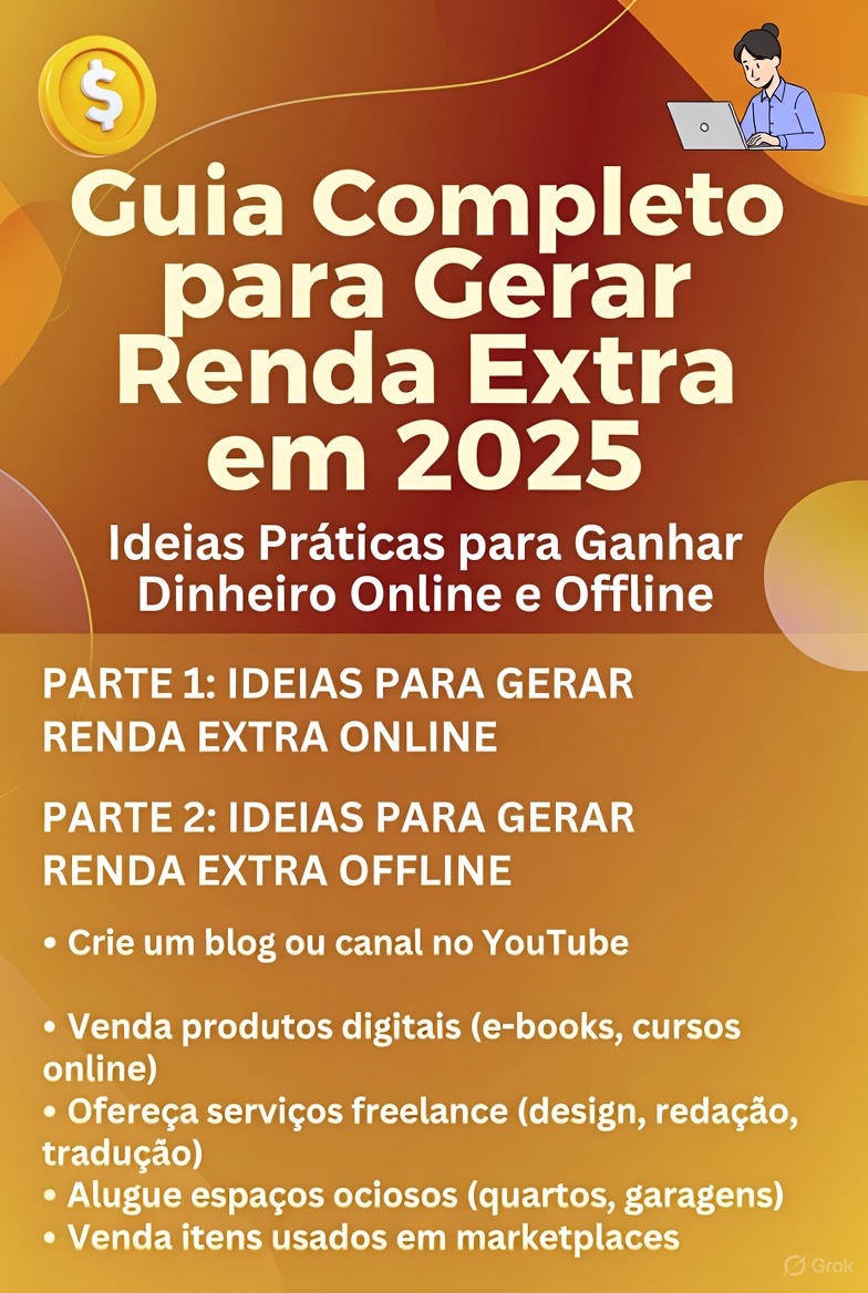 Guia Completo para Gerar Renda Extra em 2025 - Luan Felipe Dias Fre...