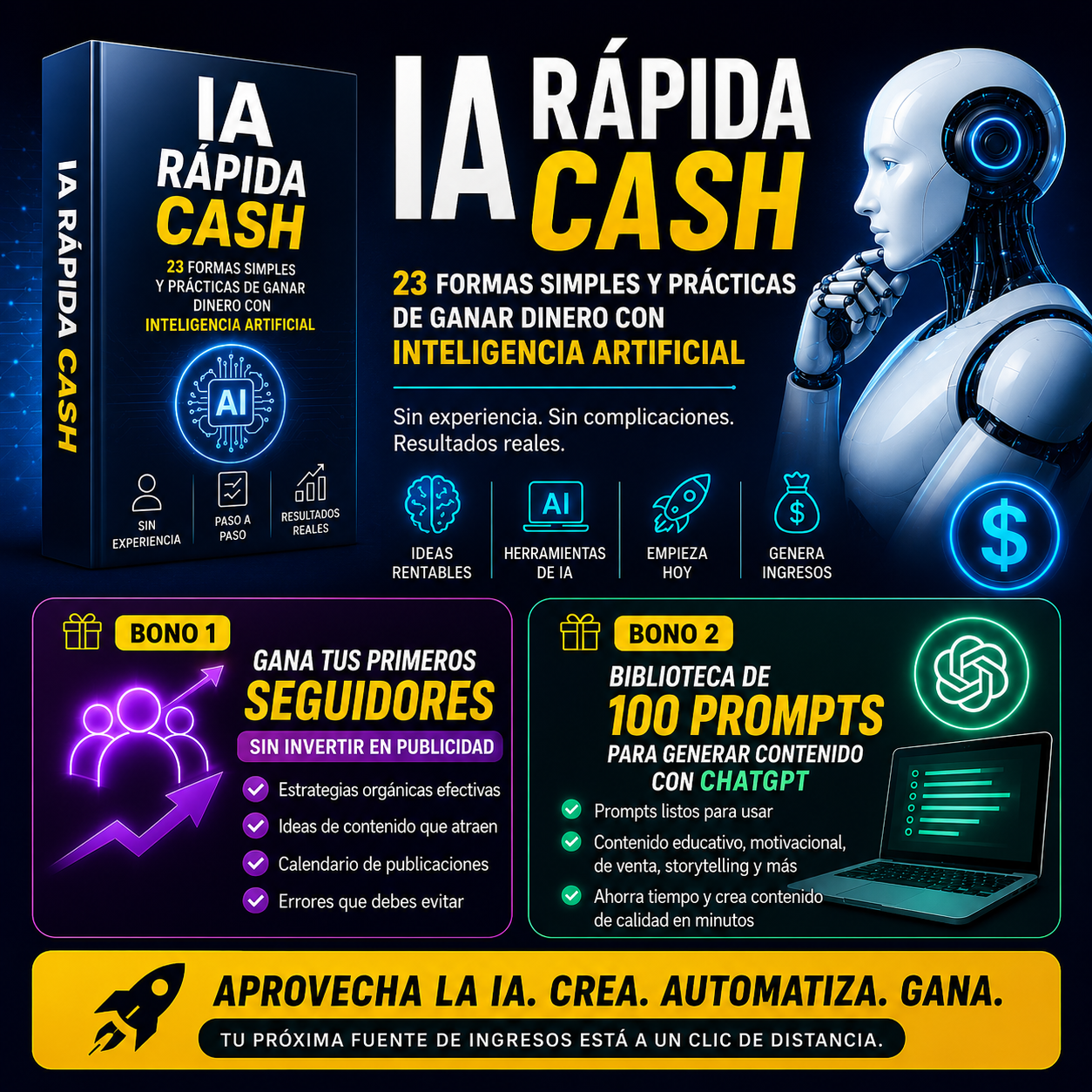 Portada del Ebook IA Rápida Cash