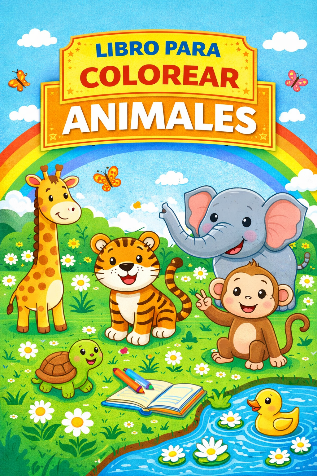 Libro Infantil para Colorear Animales - Brisa Espejo | Hotmart