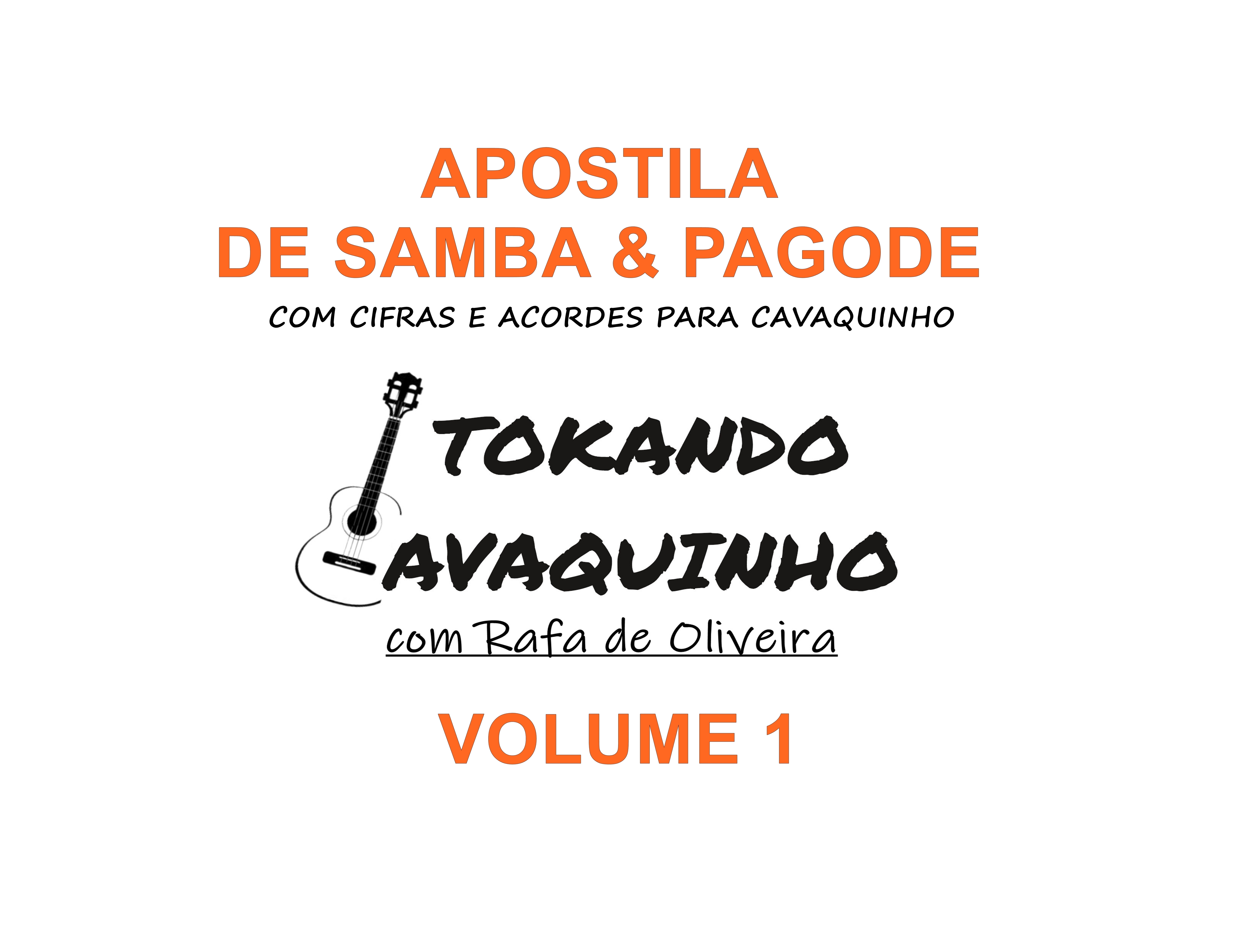 Pack de Cifras Tokando Cavaquinho Volume 1 - Rafael de Oliveira | H...