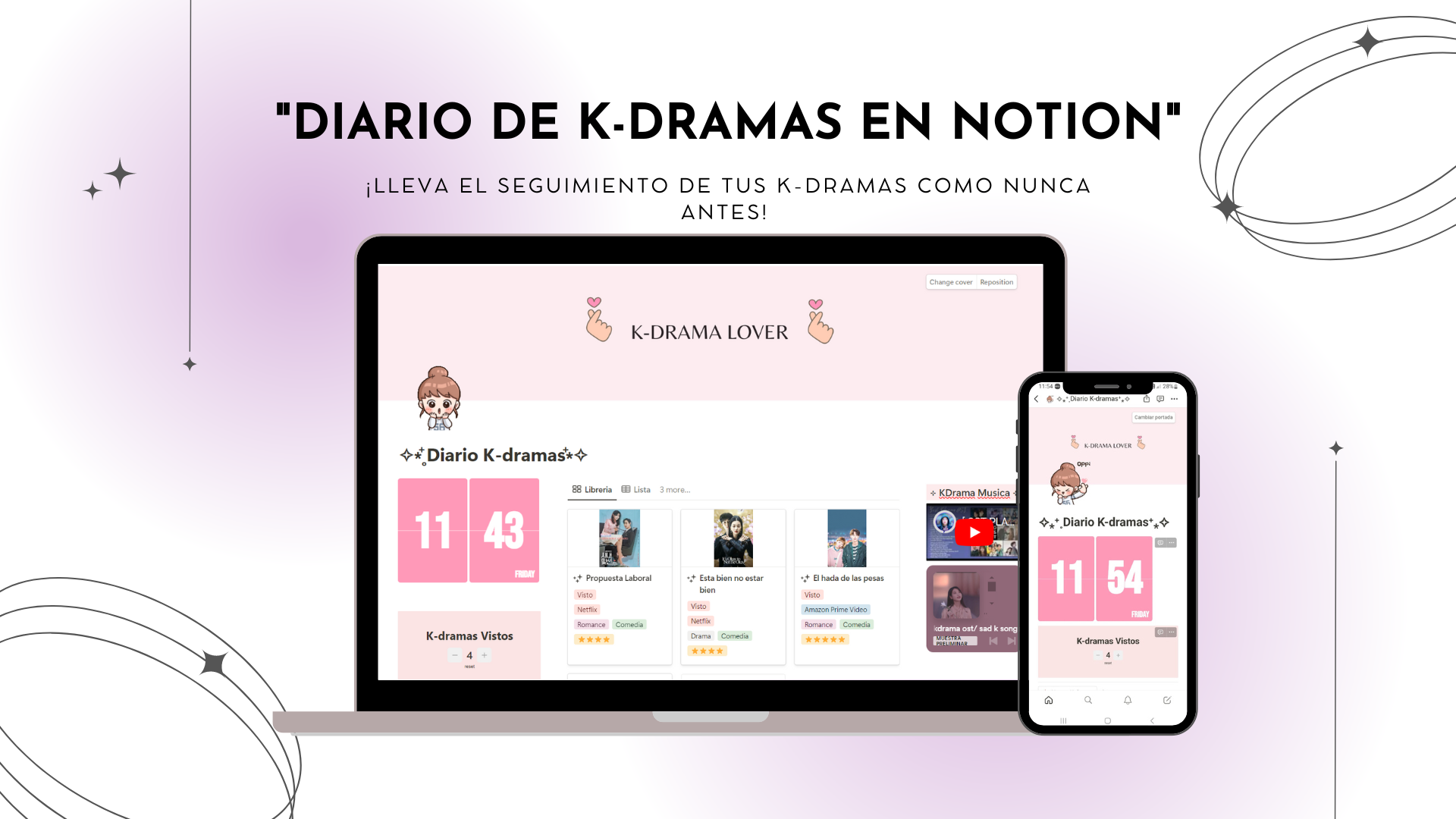 Diario de K-dramas en Notion
