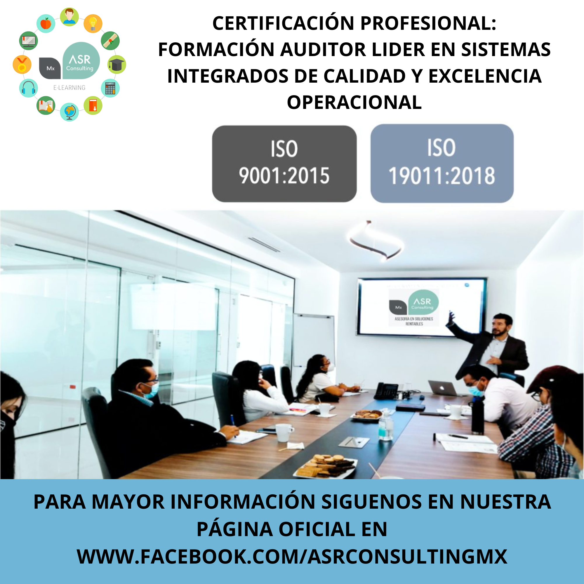 Imagen de portada para Curso online CERTIFICACIÓN PROFESIONAL AUDITOR LIDER ISO 9001 + 19011