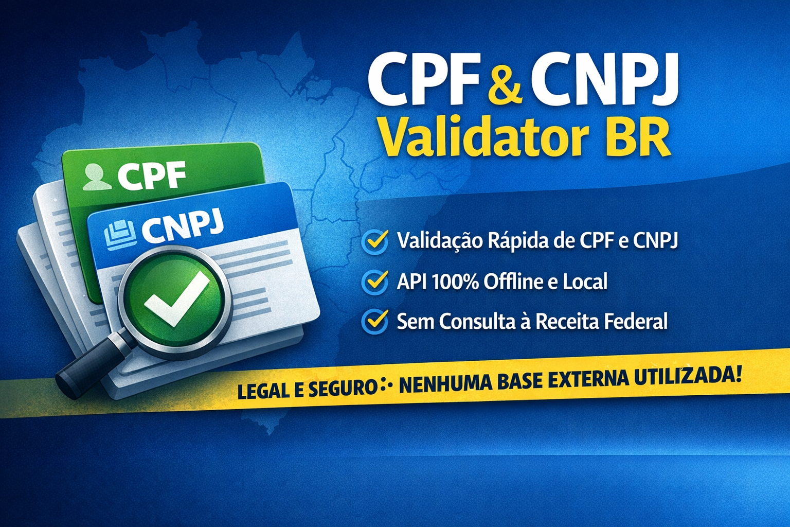 Validador de CPF e CNPJ - api Jquery para validar CPF e CNPJ no seu...
