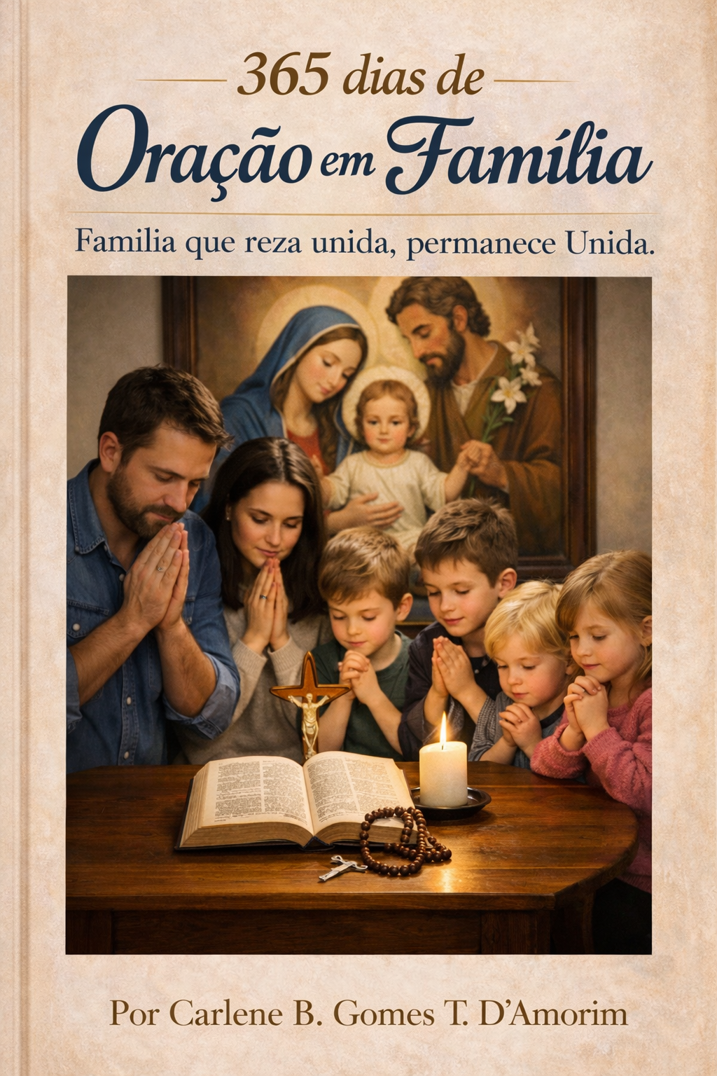 Livro de Oração Diária para Fortalecer a Fé Familiar Católica - Car...