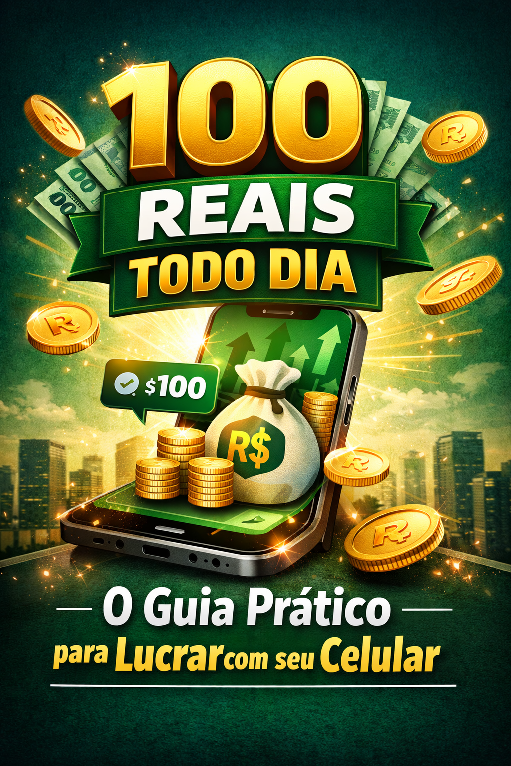 100 Reais por dia - Guia Prático para lucrar com o seu celular - Fl...