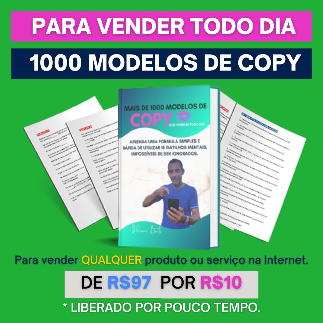 MODELOS DE COPY QUE VENDEM - Delcione Bento | Hotmart