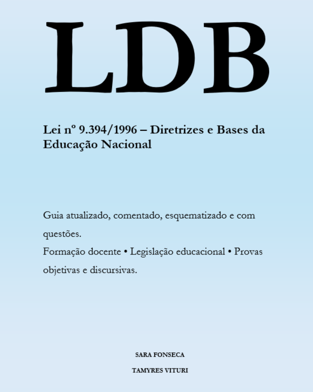 LDB Lei nº 9.394/1996 – Diretrizes e Bases da Educação Nacional ...