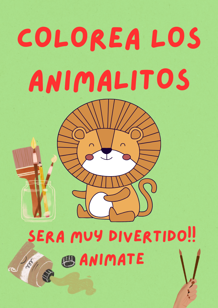LIBROS PARA COLOREAR DE ANIMALES | Hotmart