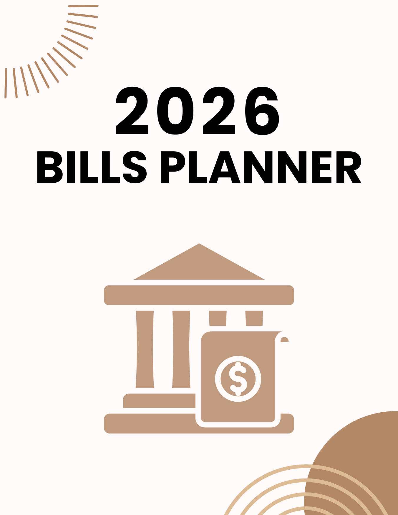2026 Bills & Budget Planner: Track Your Finances, Pay Off Debt, and ...