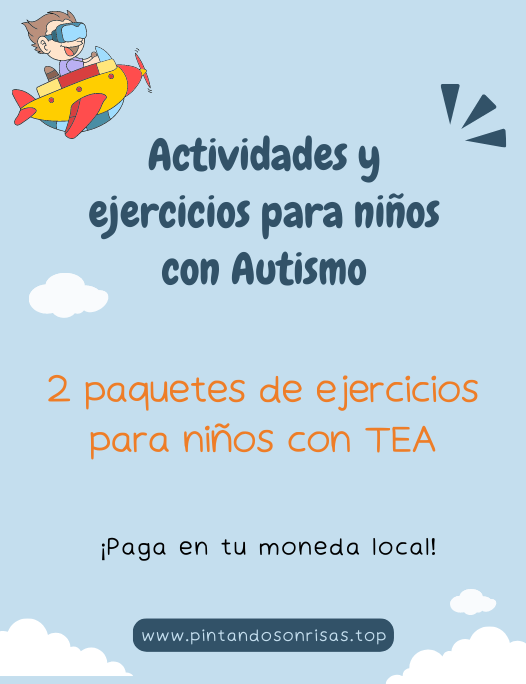 2 paquetes de actividades para niños con autismo - Pintando Sonrisa...