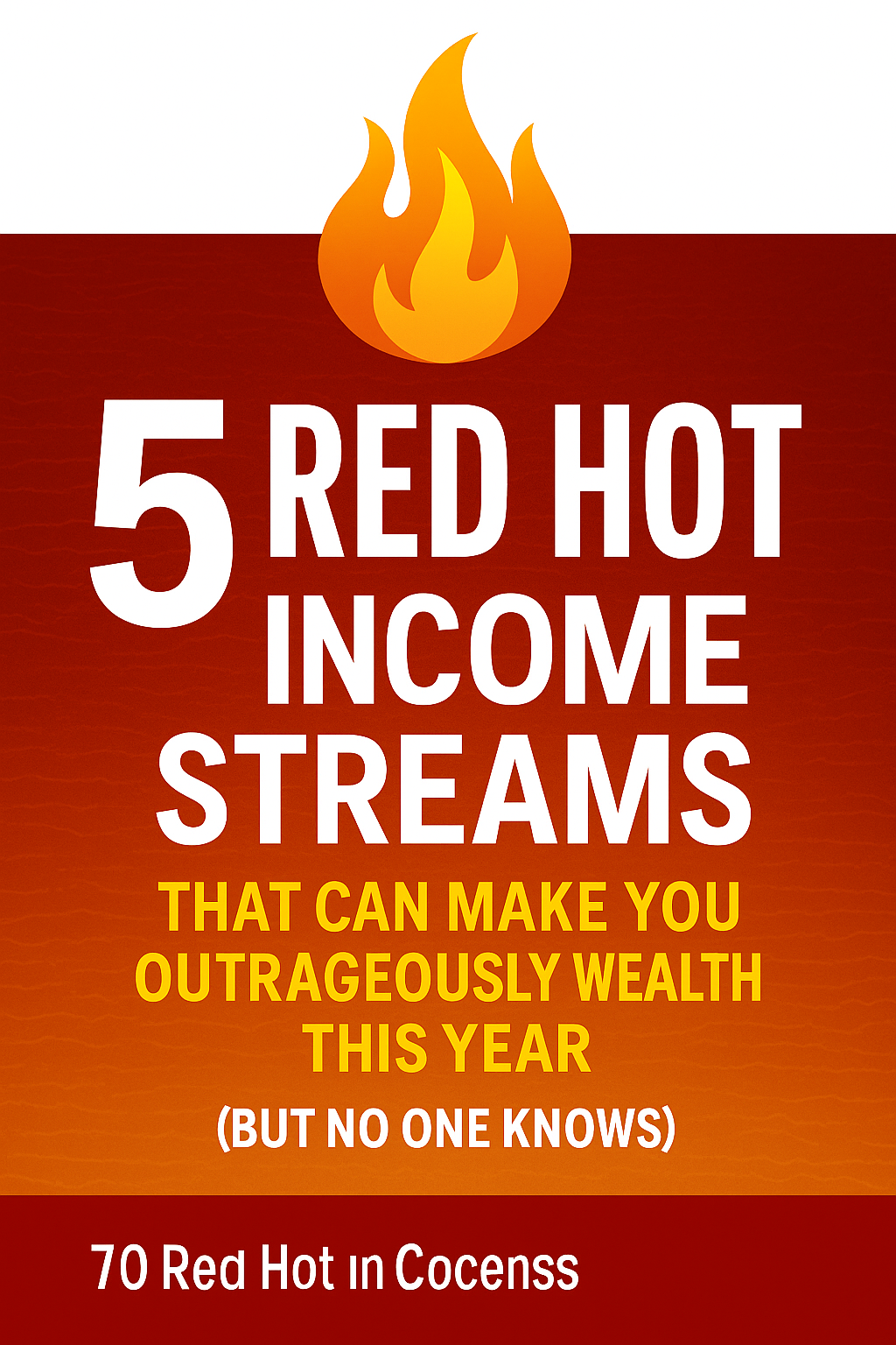 Red Incom 5 Red Hot Income Streams That Can Make You Outrageously Wealthy Thi...