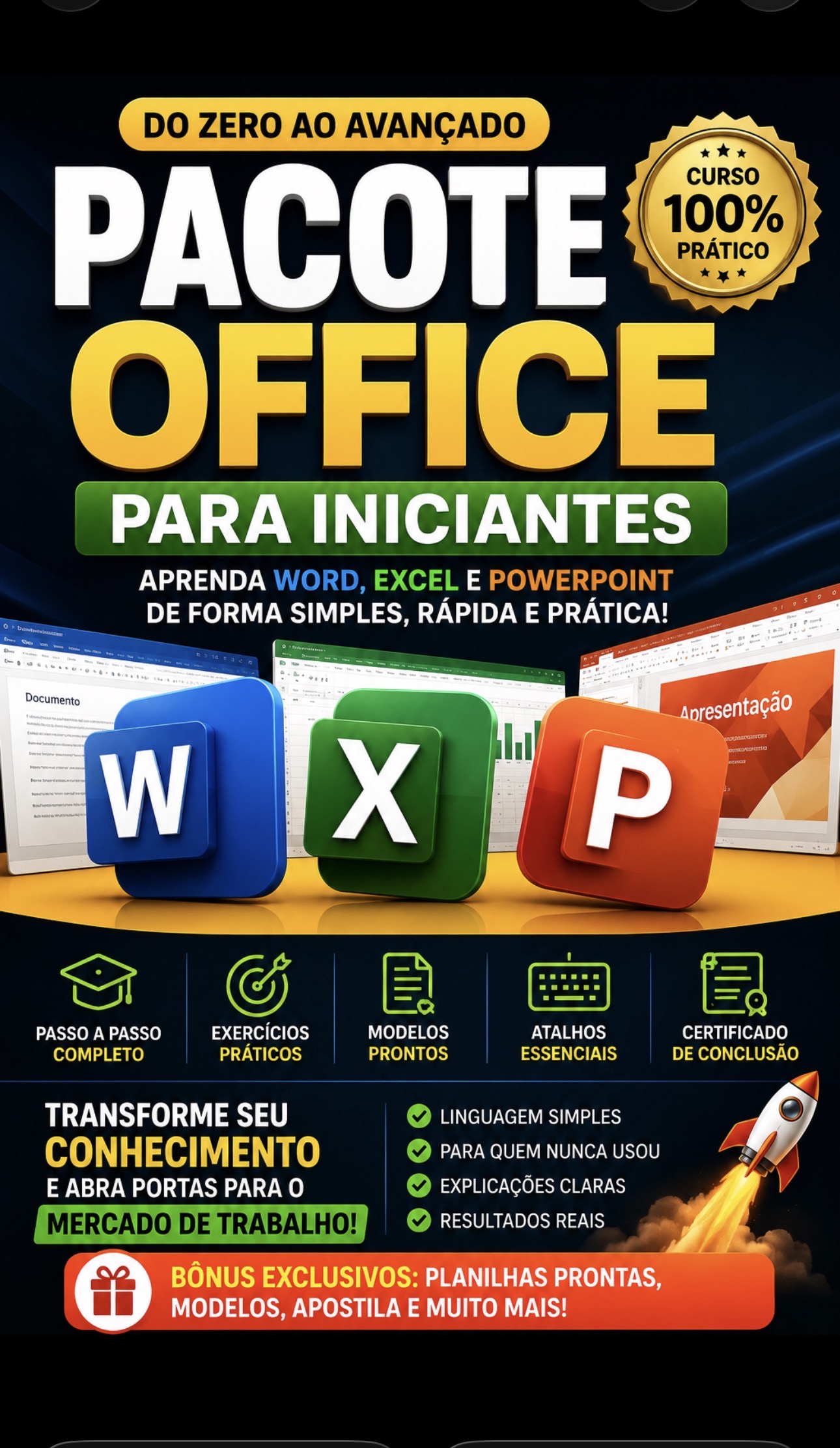 Domine o Pacote Office em 7 Dias Dinâmico e prático