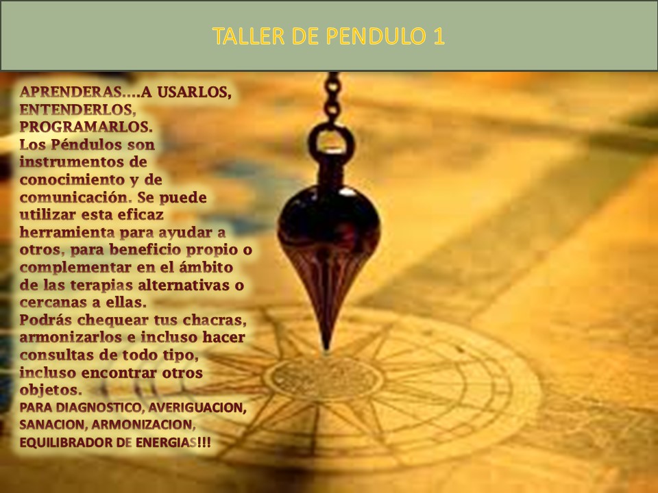CURSO DE PENDULO