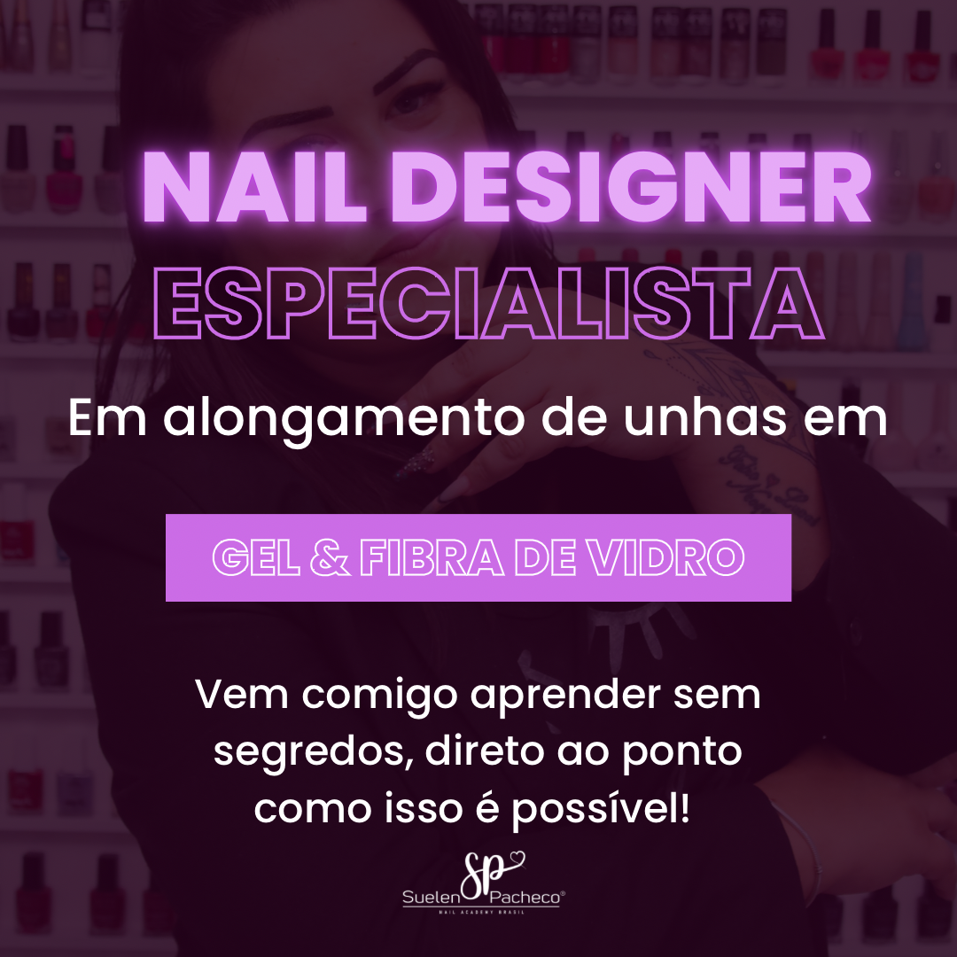 Alongamento em gel e fibra de vidro - completo