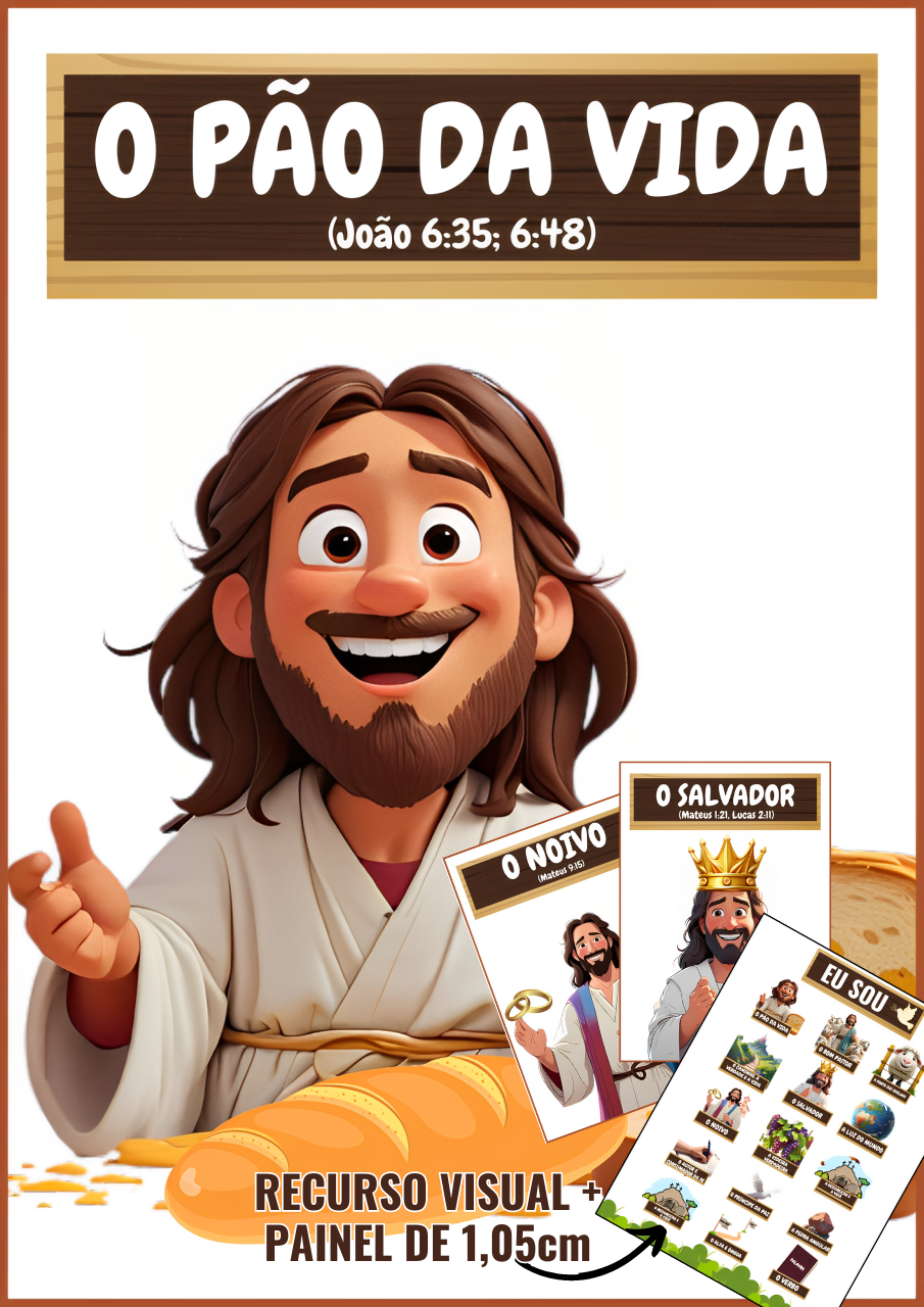 15 EU SOU DE JESUS - RECURSO VISUAL + PAINEL de 1 METRO