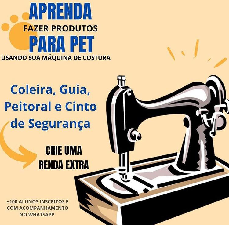Imagem de capa para o Curso online Curso de costura online, aprenda a criar peitoral H, Guia, Coleira e Cinto de segurança para cachorro.