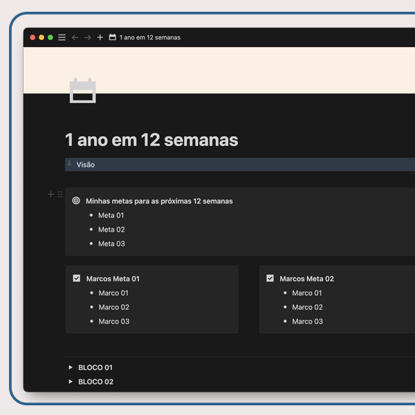 Um ano em 12 semanas