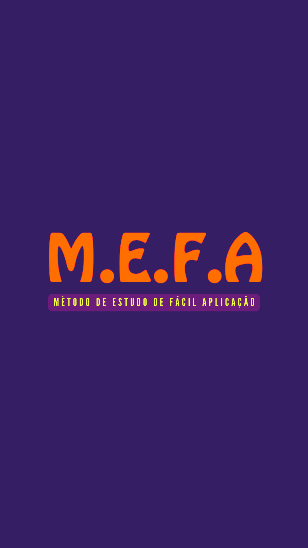 Método de estudo de fácil aprendizagem (M.E.F.A)