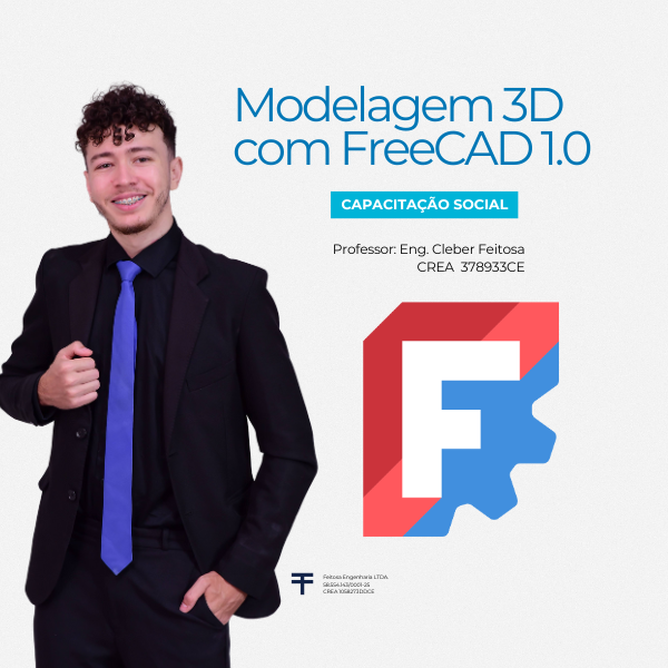 Modelagem 3D com o FreeCAD 1.0
