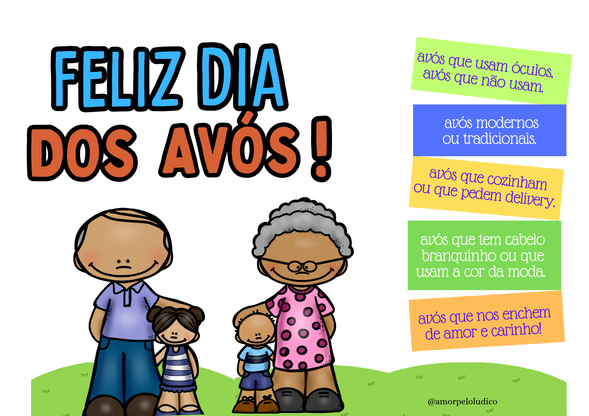 KIT DIA DOS AVÓS Tatiane Cunha / Amor Pelo Lúdico Hotmart