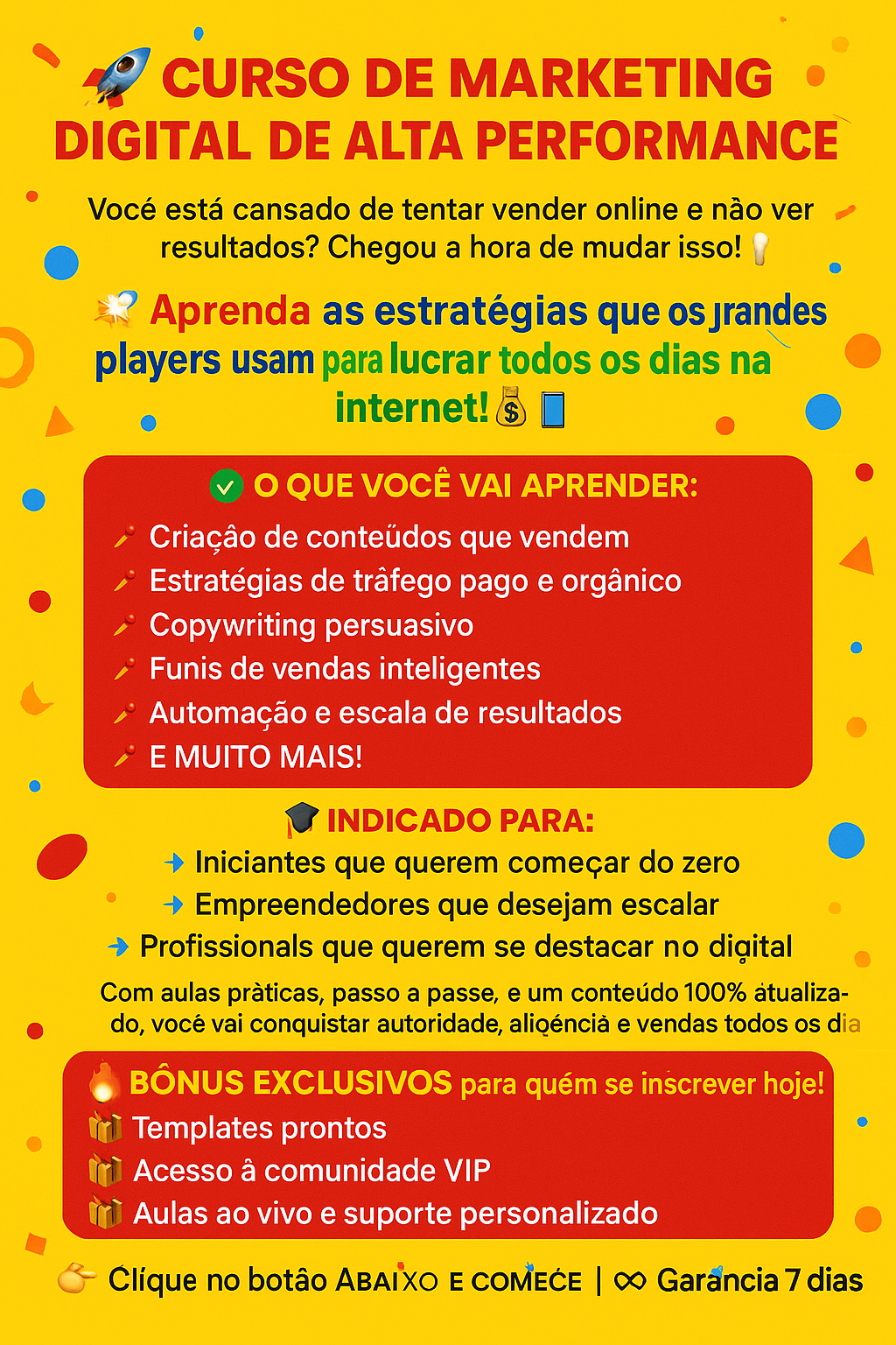 🚀 Curso de Marketing Digital de Alta Performance 🎯