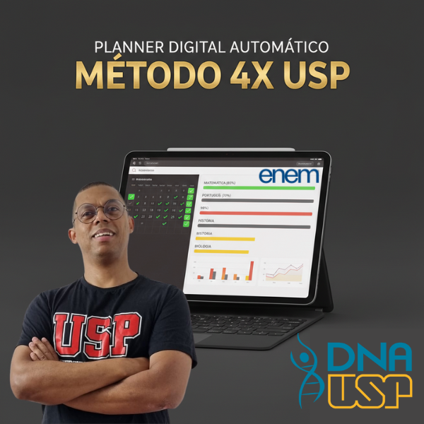 Planner Automático ENEM [Método 4x USP]: O Sistema de Aprovação Digital