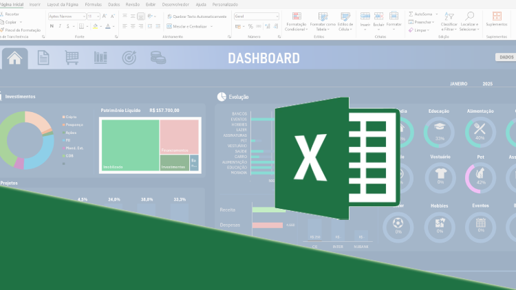 Curso de Excel: Controle Financeiro do zero ao Dashboard