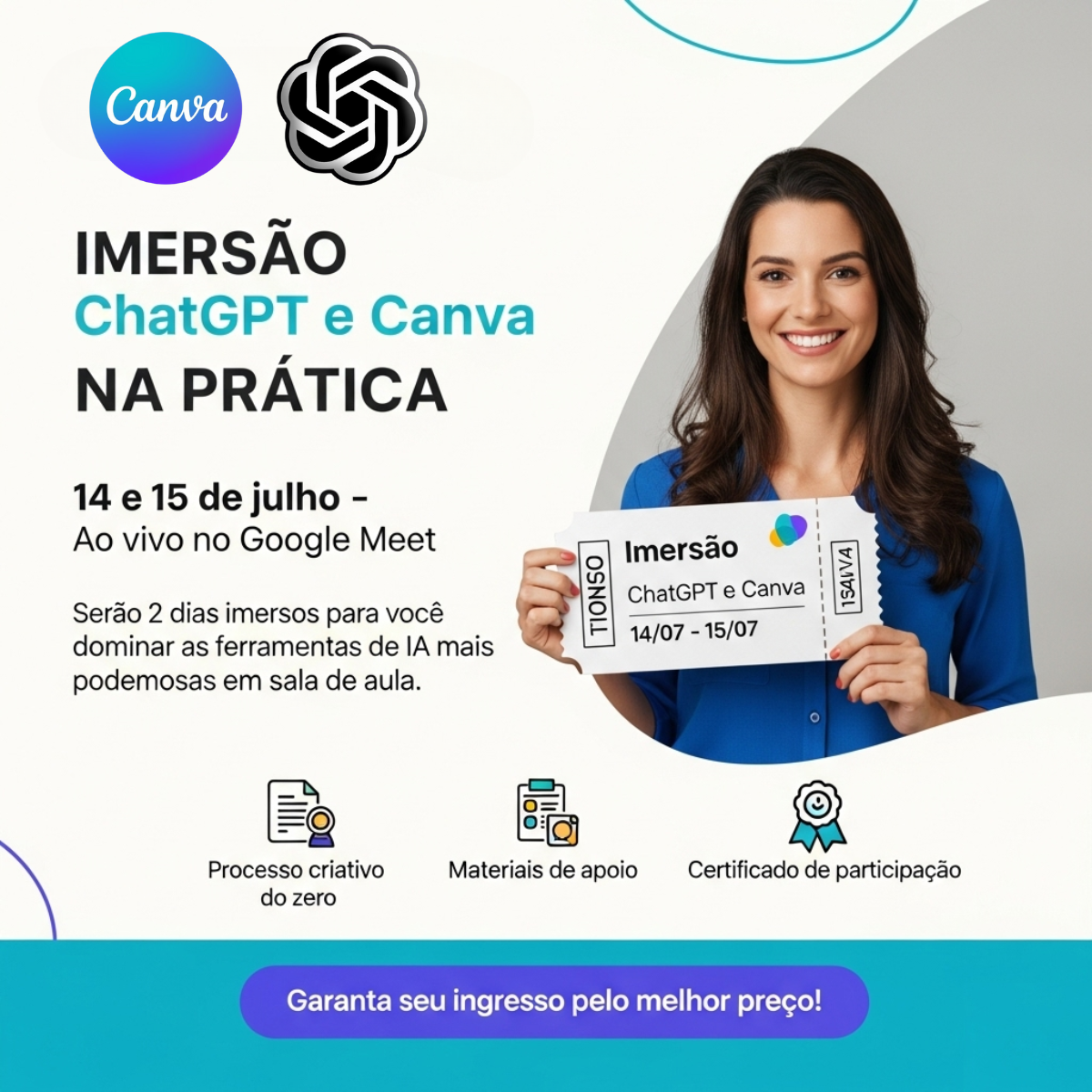IMERSÃO CHATGPT E CANVA NA PRÁTICA ( PARA PROFESSORES)