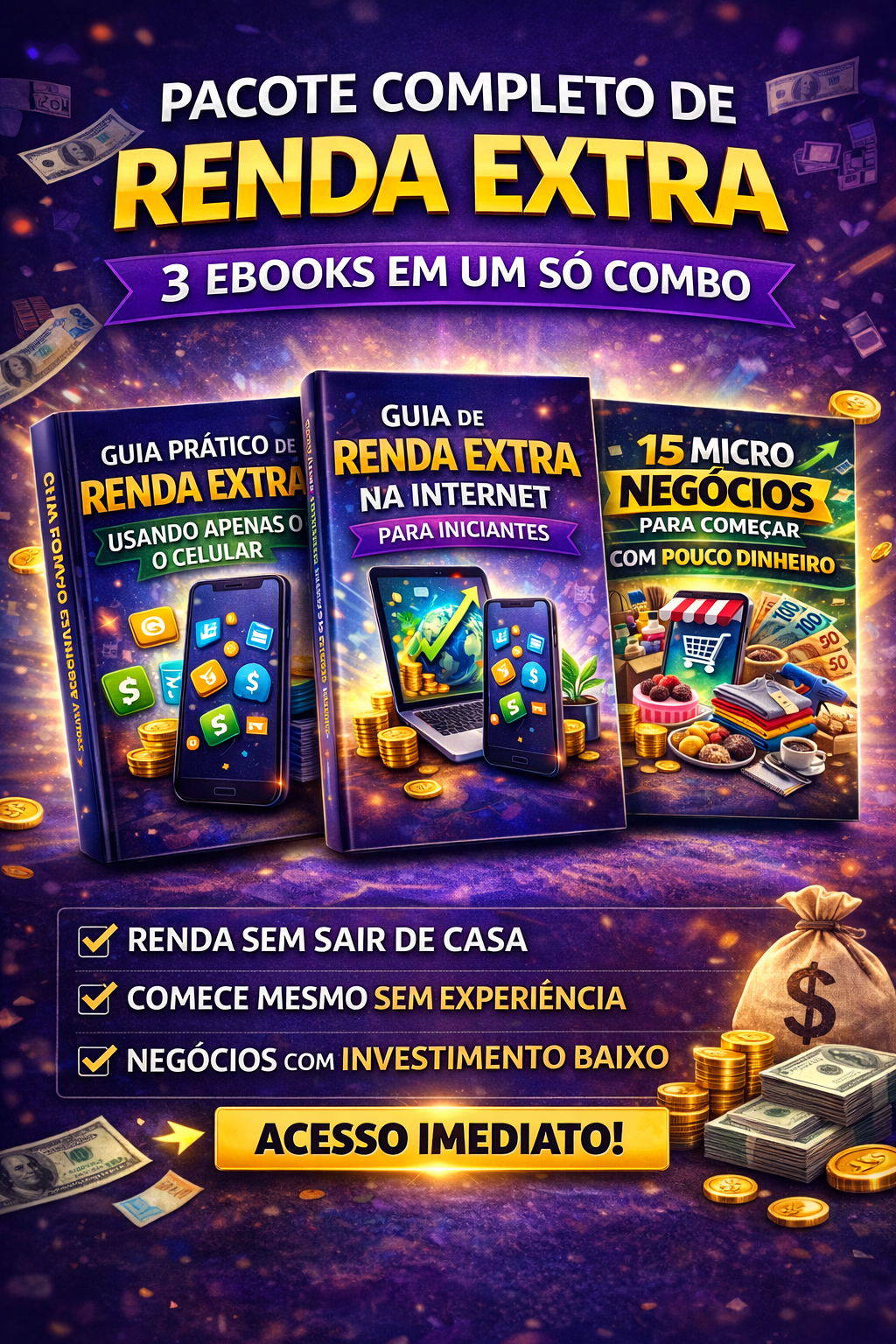 💰 Kit Renda Extra: 3 Guias Práticos para Começar Hoje | Hotmart