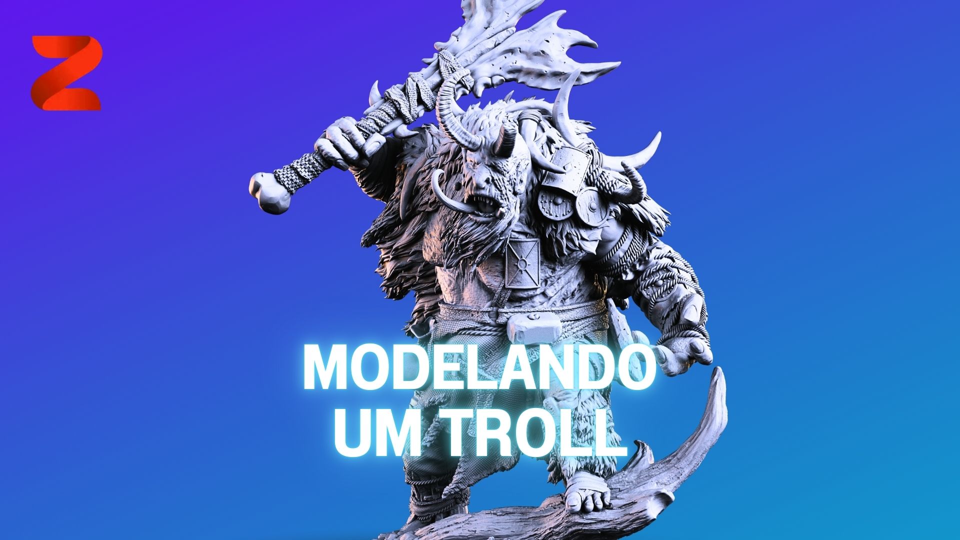 Modelando troll com Zbrush