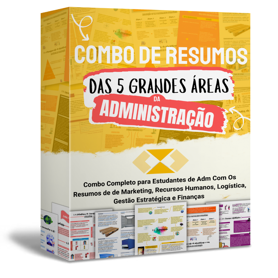 Combo de Resumos das Grandes Áreas da Administração