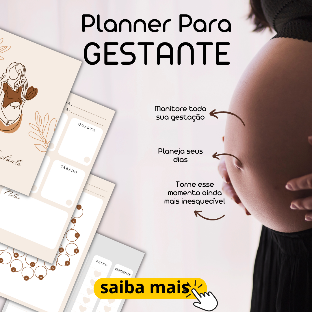 Planner Para Gestação - Ana Carolina Dias de Almeida Corrêa | Hotmart
