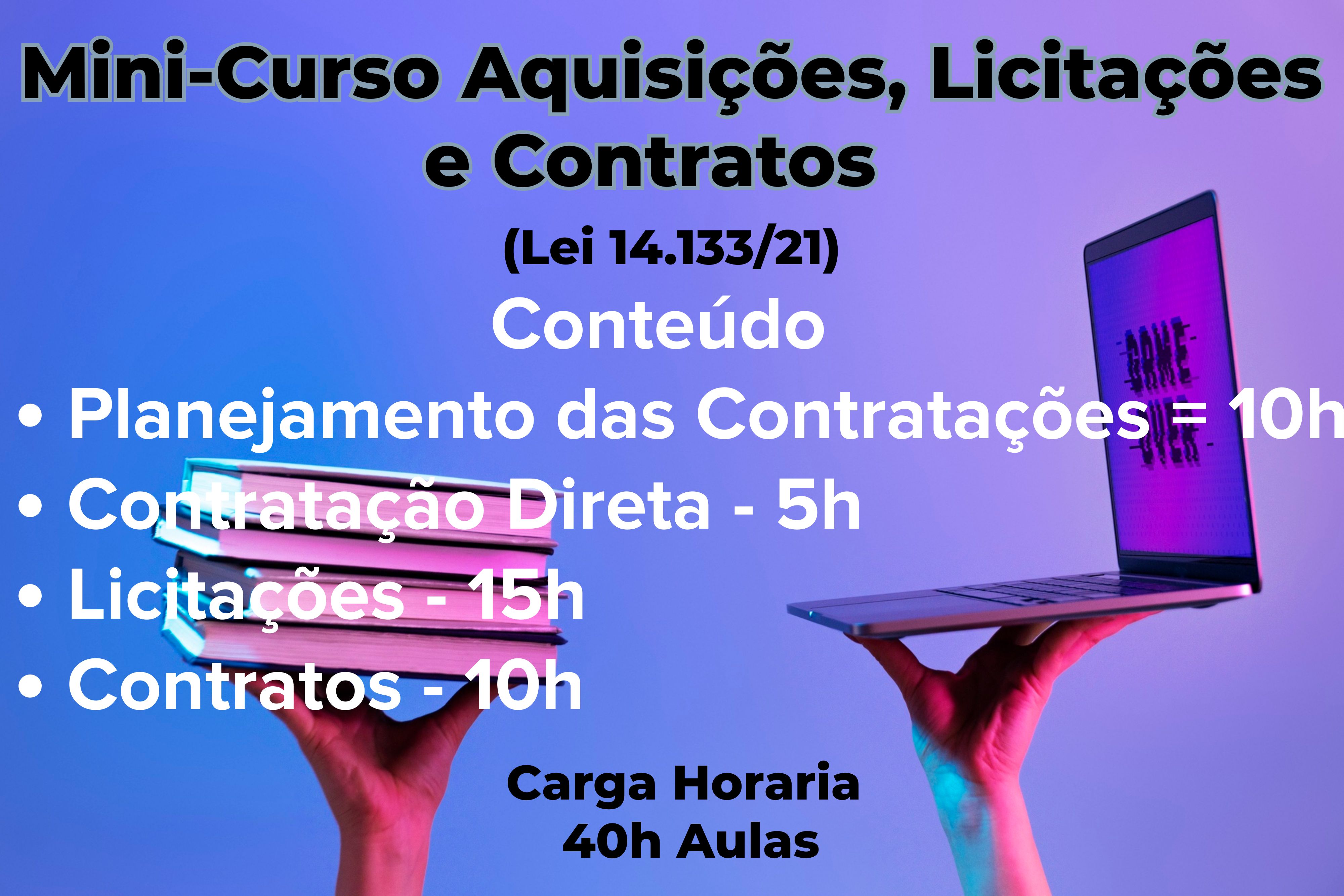 Curso Licitações, Aquisições e Contratos (Lei 14.133/21)